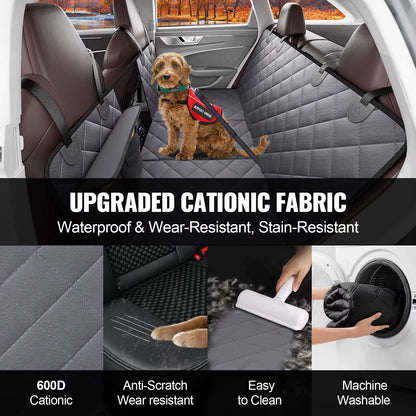 Back Seat Extender for Dogs Dog Hammock for Car Back Seat Waterproof Hard Bottom Dog Car Seat Cover for Back Seat
